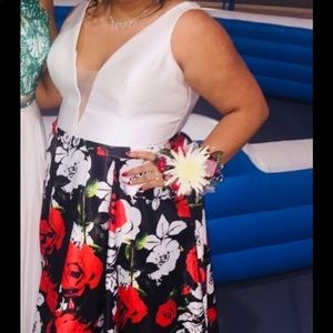 floral prom dress